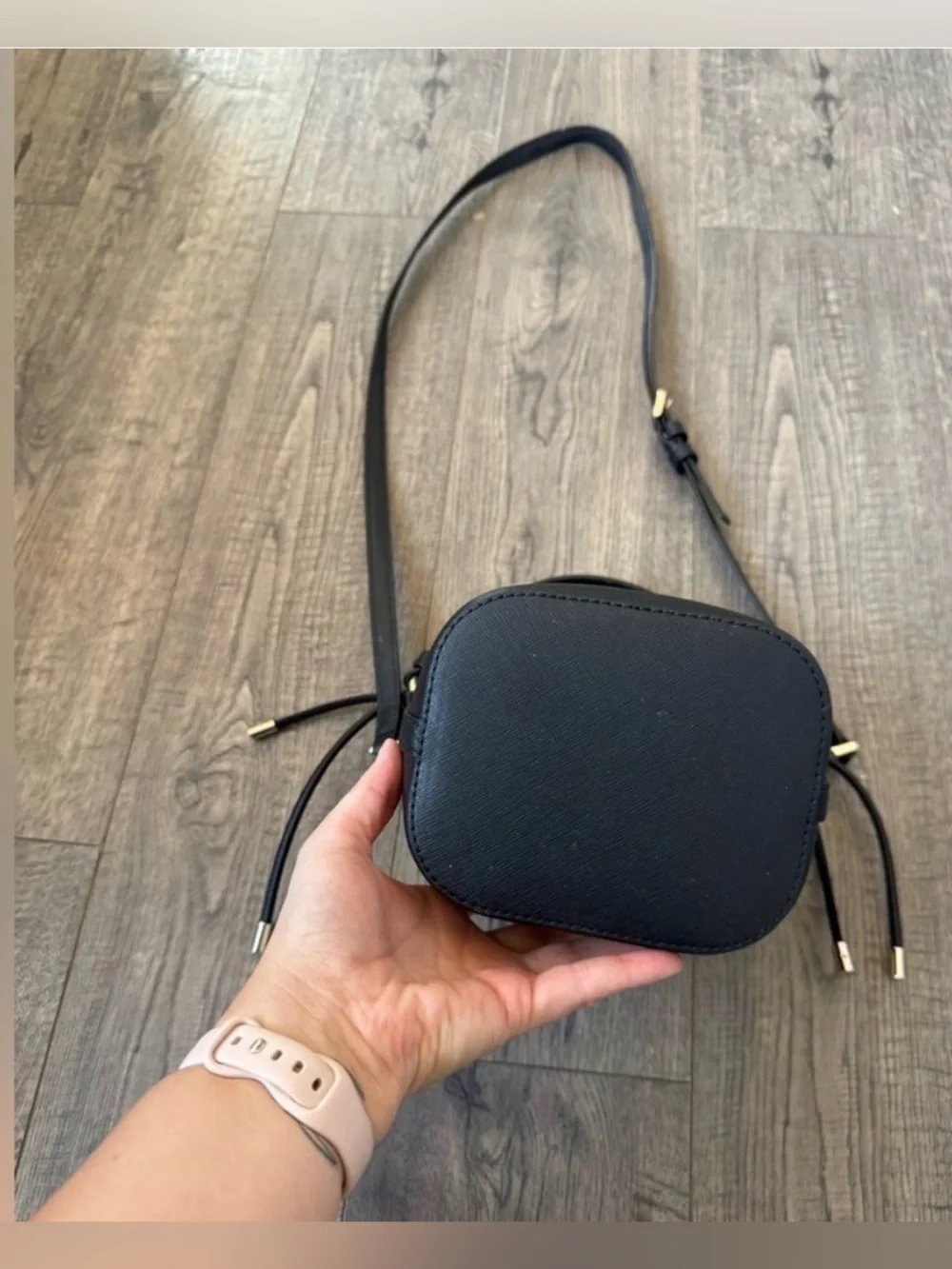 Kate Spade Cameron Small Bucket Bag Black Leather